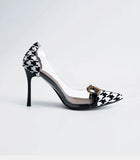 HOUNDSTOOTH -BLACK
