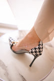 HOUNDSTOOTH -BLACK