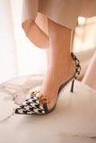 HOUNDSTOOTH -BLACK
