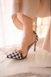 HOUNDSTOOTH -BLACK